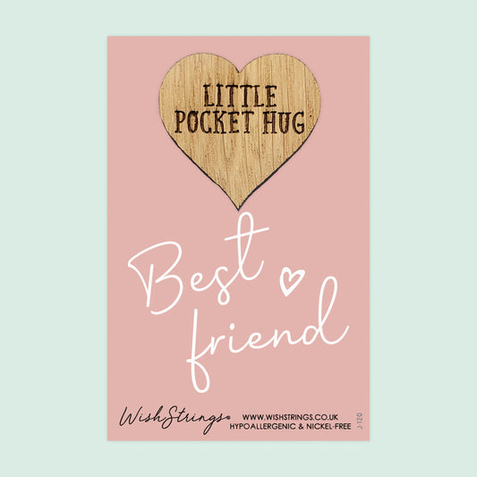 Pocket Hug - Best Friend | Thoughtful Friendship Gift | Keepsake Token for Sending Hugs & Celebrating Your Bestie
