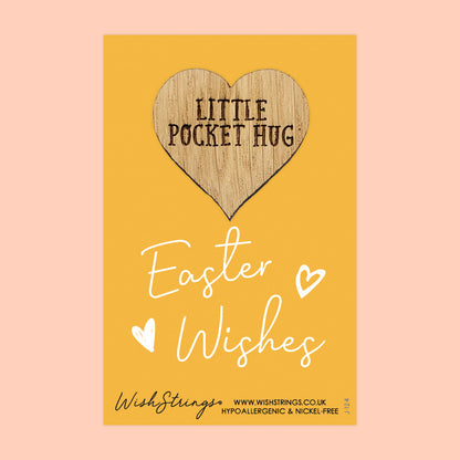 Pocket Hug - Easter Wishes | Thoughtful Springtime Gift | Keepsake Token for Sending Hugs & Love at Easter