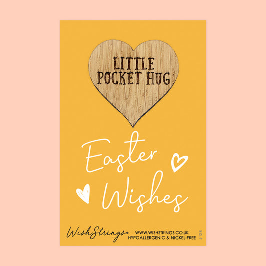 Pocket Hug - Easter Wishes | Thoughtful Springtime Gift | Keepsake Token for Sending Hugs & Love at Easter
