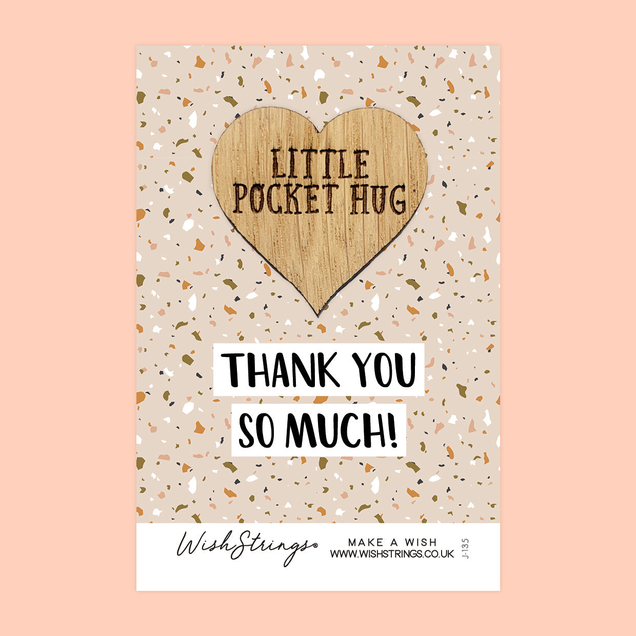 Pocket Hug - Thank You So Much | Thoughtful Appreciation Gift | Keepsake Token for Sending Hugs & Expressing Gratitude