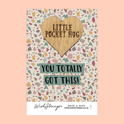 Pocket Hug - You Got This | Motivational Gift for Positivity & Success | Keepsake Token for Sending Hugs, Good Luck & Encouragement