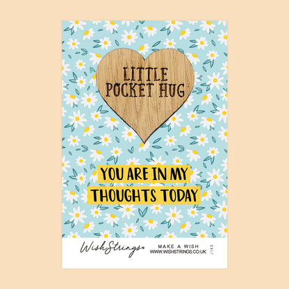 Pocket Hug - You Are in My Thoughts Today | Comfort & Sympathy Gift | Keepsake Token for Sending Hugs, Loss & Thinking of You
