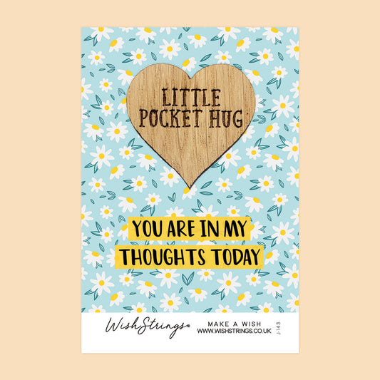 Pocket Hug - You Are in My Thoughts Today | Comfort & Sympathy Gift | Keepsake Token for Sending Hugs, Loss & Thinking of You