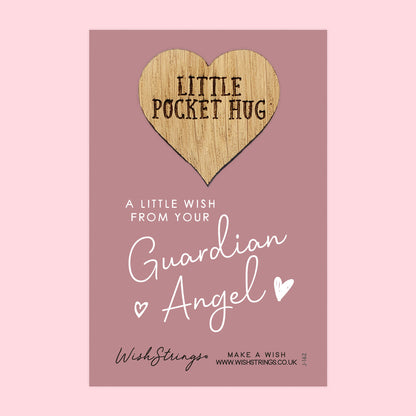 Pocket Hug - Guardian Angel | Comfort & Guidance Gift | Keepsake Token for Sending Hugs, Tough Times & Thinking of You