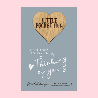 Pocket Hug - Just to Say, I’m Thinking of You | Thoughtful Sympathy & Comfort Gift | Keepsake Token for Sending Hugs During Tough Times