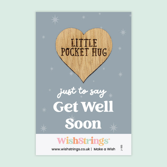 Pocket Hug - Get Well Soon | Thoughtful Gift for Recovery & Support | Keepsake Token for Sending Hugs During Illness & Hospital Stay