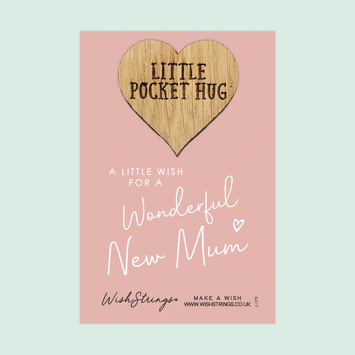 Pocket Hug - Wonderful New Mum | Thoughtful Gift for a New Baby Arrival | Keepsake Token for Sending Hugs & Celebrating Motherhood