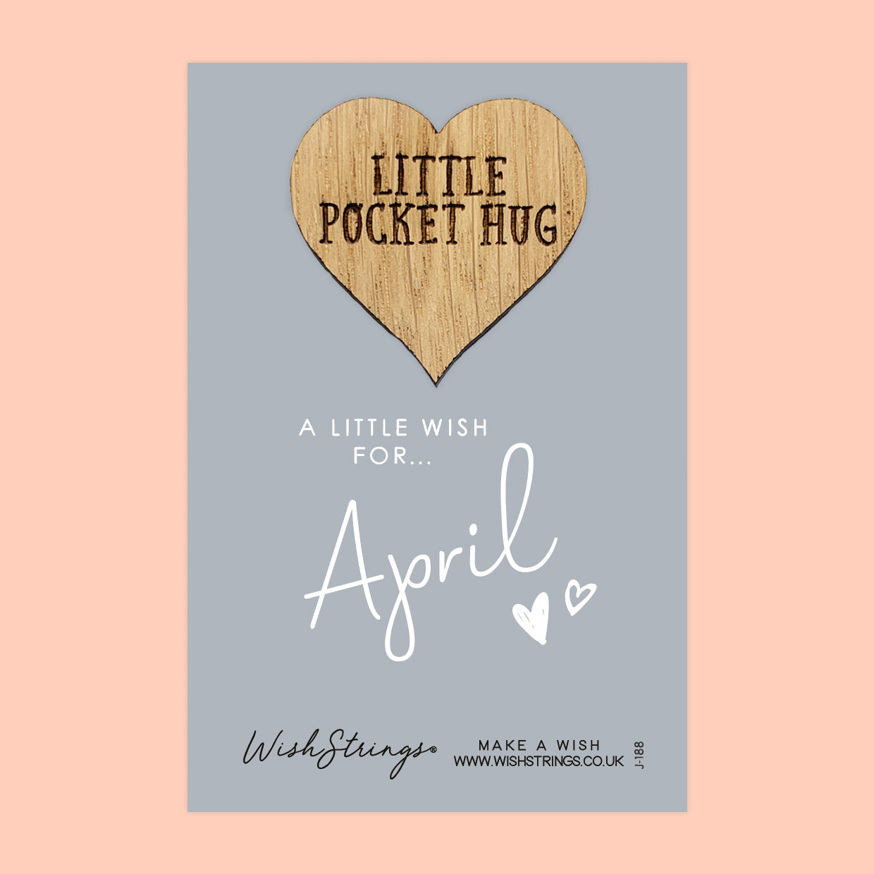Pocket Hug - April Birth Month | Thoughtful Birthday Gift | Keepsake Token for Celebrating April Birthdays