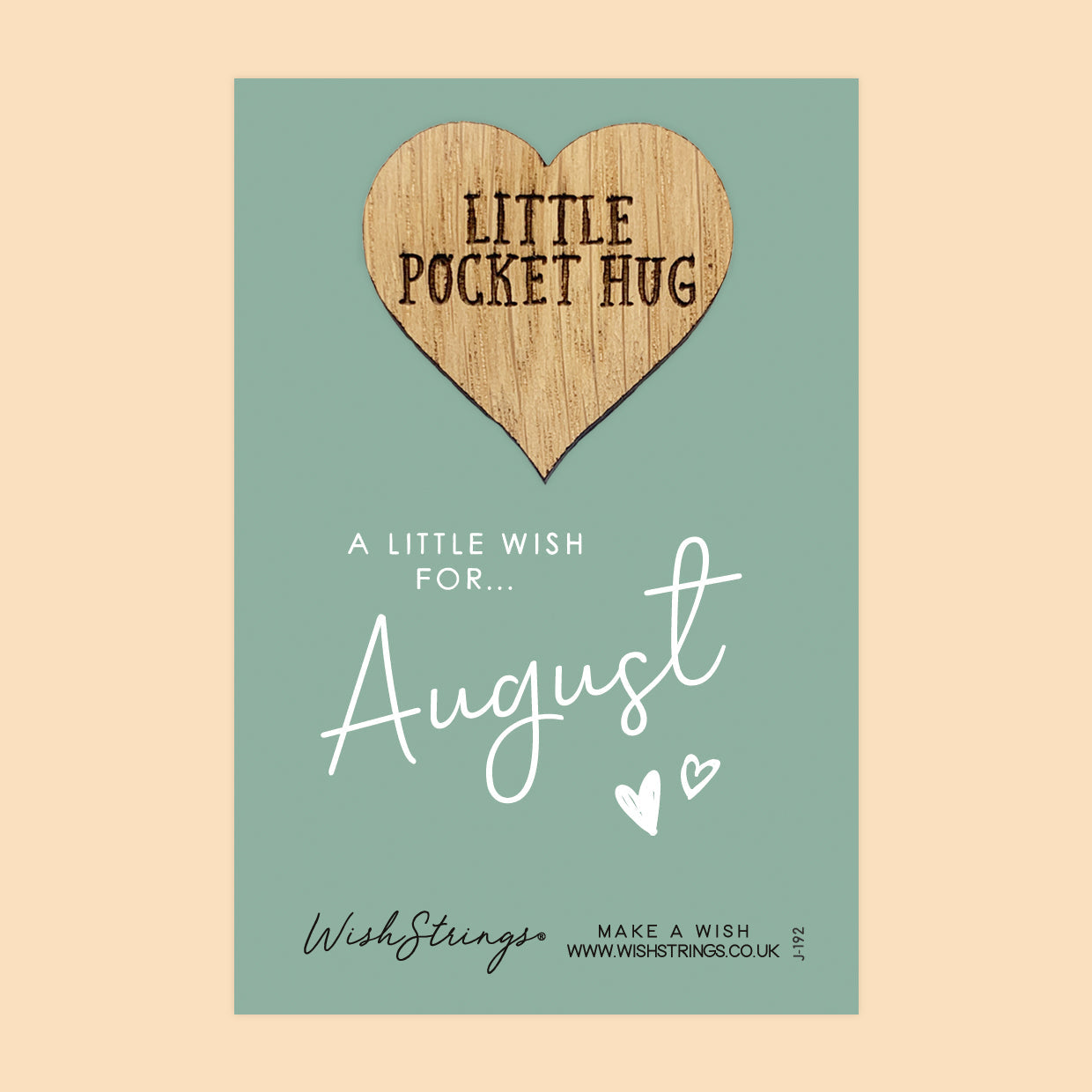 Pocket Hug - August Birth Month | Thoughtful Birthday Gift | Keepsake Token for Celebrating August Birthdays