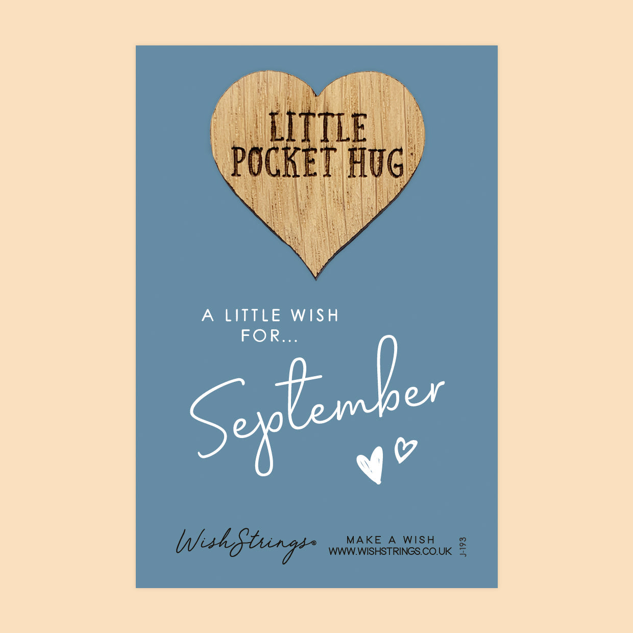 Pocket Hug - September Birth Month | Thoughtful Birthday Gift | Keepsake Token for Sending Hugs & Celebrating a Special Day