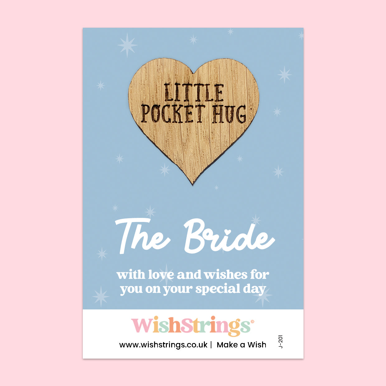 Pocket Hug – The Bride | Thoughtful Gift for Wedding Morning Emotions | Keepsake Token for Love, Support & Celebration