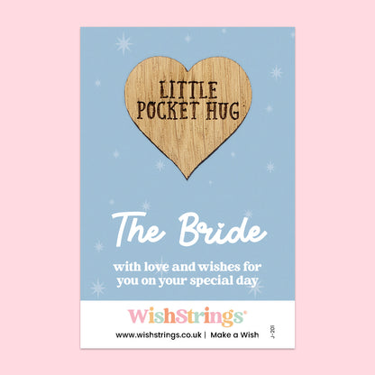 Pocket Hug – The Bride | Thoughtful Gift for Wedding Morning Emotions | Keepsake Token for Love, Support & Celebration