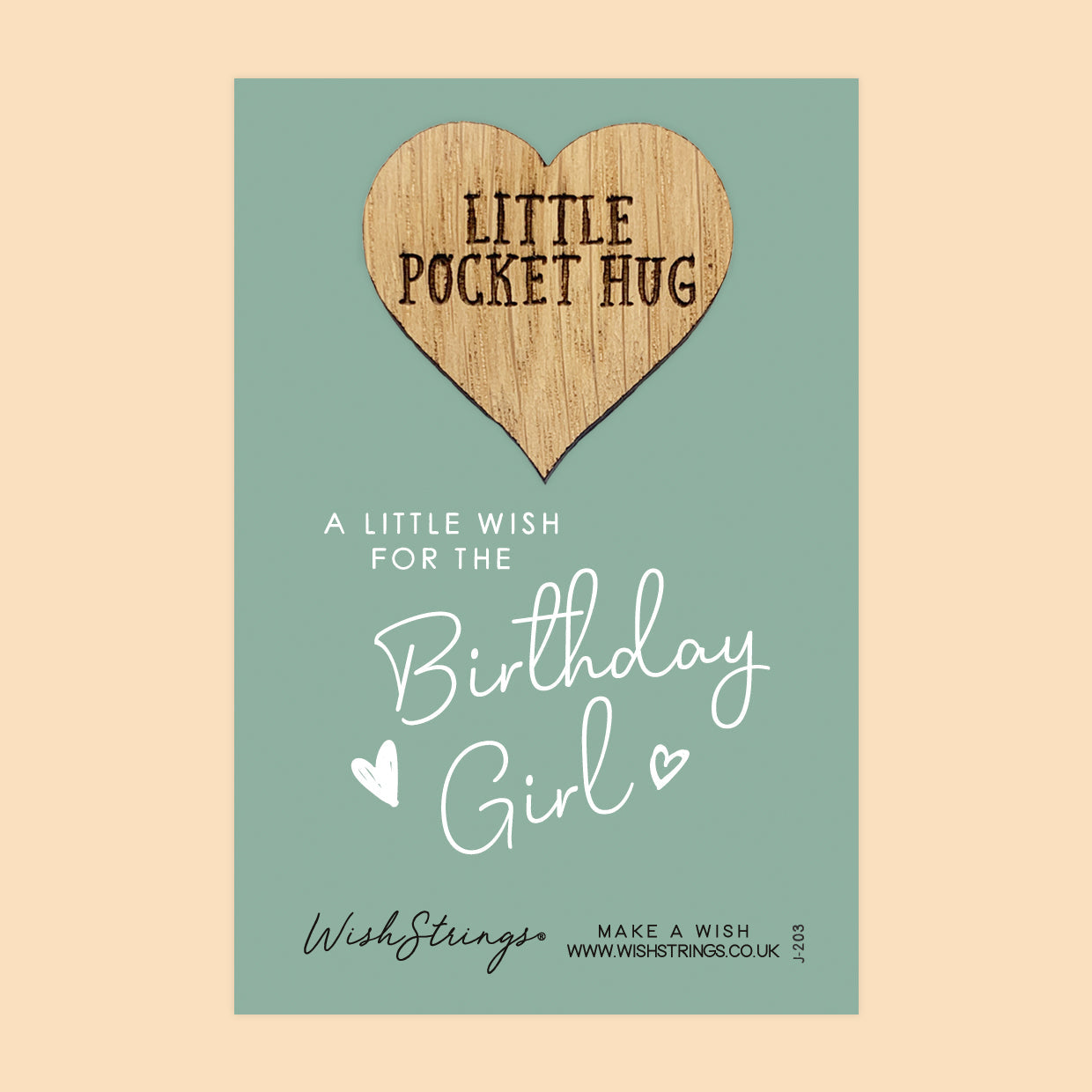 Pocket Hug - Birthday Girl | Thoughtful Birthday Gift & Celebration | Keepsake Token for Sending Hugs & Making Her Day Special
