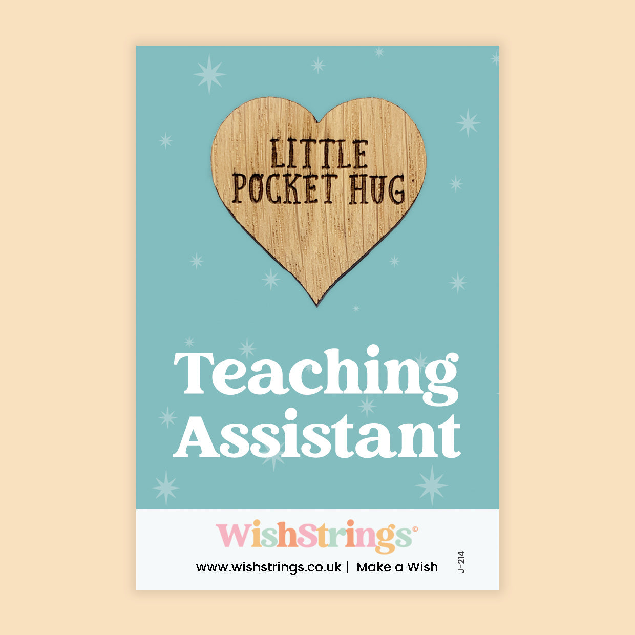 Pocket Hug - Teaching Assistant | Thoughtful Appreciation Gift | Keepsake Token for Saying Thank You & End of School Term