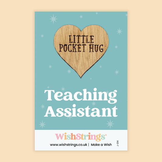 Pocket Hug - Teaching Assistant | Thoughtful Appreciation Gift | Keepsake Token for Saying Thank You & End of School Term