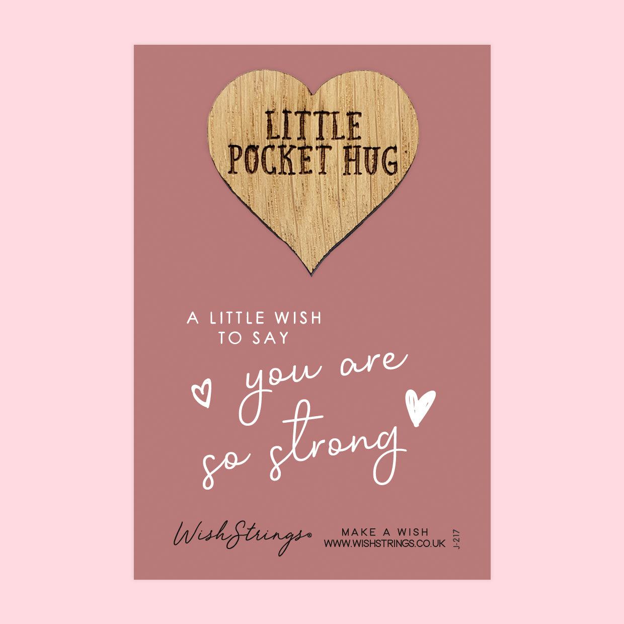 Pocket Hug - You Are So Strong | Thoughtful Support Gift | Keepsake Token for Sending Hugs, Tough Times & Thinking of You