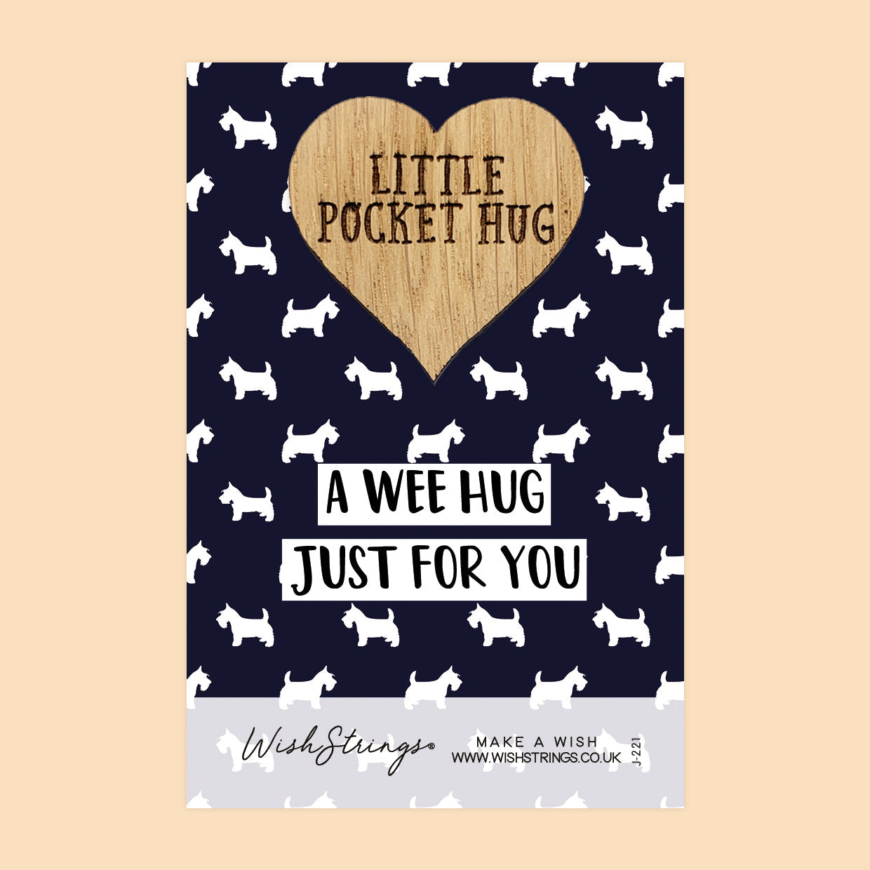 Pocket Hug - A Wee Hug, Just for You | Scottish Theme Gift | Keepsake Token for Sending Hugs & Thinking of You