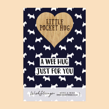 Pocket Hug - A Wee Hug, Just for You | Scottish Theme Gift | Keepsake Token for Sending Hugs & Thinking of You