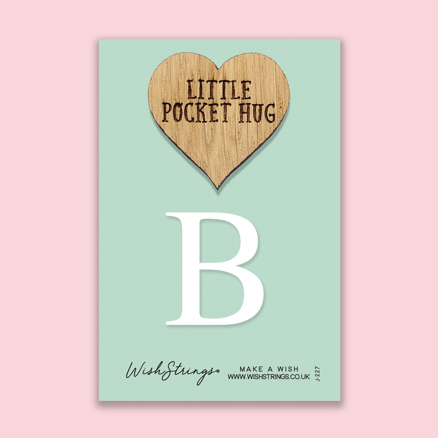 Pocket Hug - Letter ‘B’ Initial | Personalized Name Gift | Keepsake Token for Special Someone
