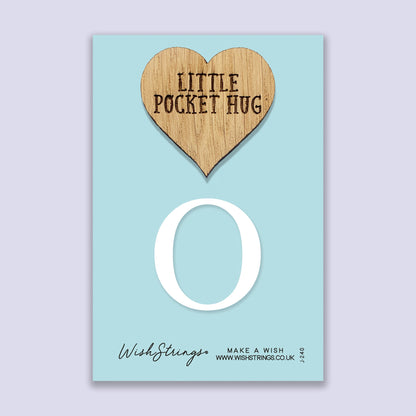 Pocket Hug - Letter ‘O’ | Personalized Initial Gift & Thoughtful Keepsake | Keepsake Token for Sending Hugs & a Special Name Gift