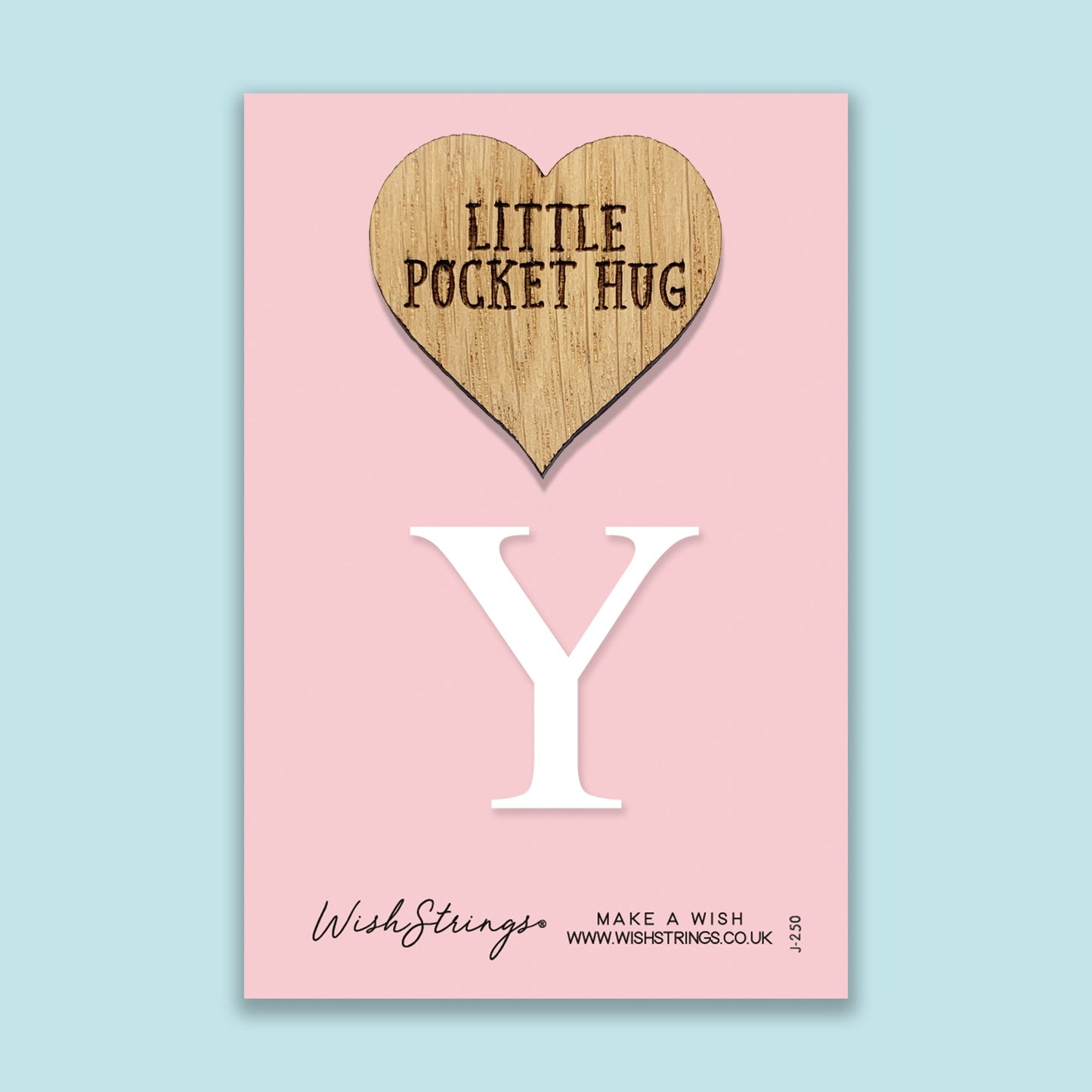 Pocket Hug - Letter ‘Y’ | Personalized Initial Gift & Thoughtful Keepsake | Keepsake Token for Sending Hugs & a Special Name Gift
