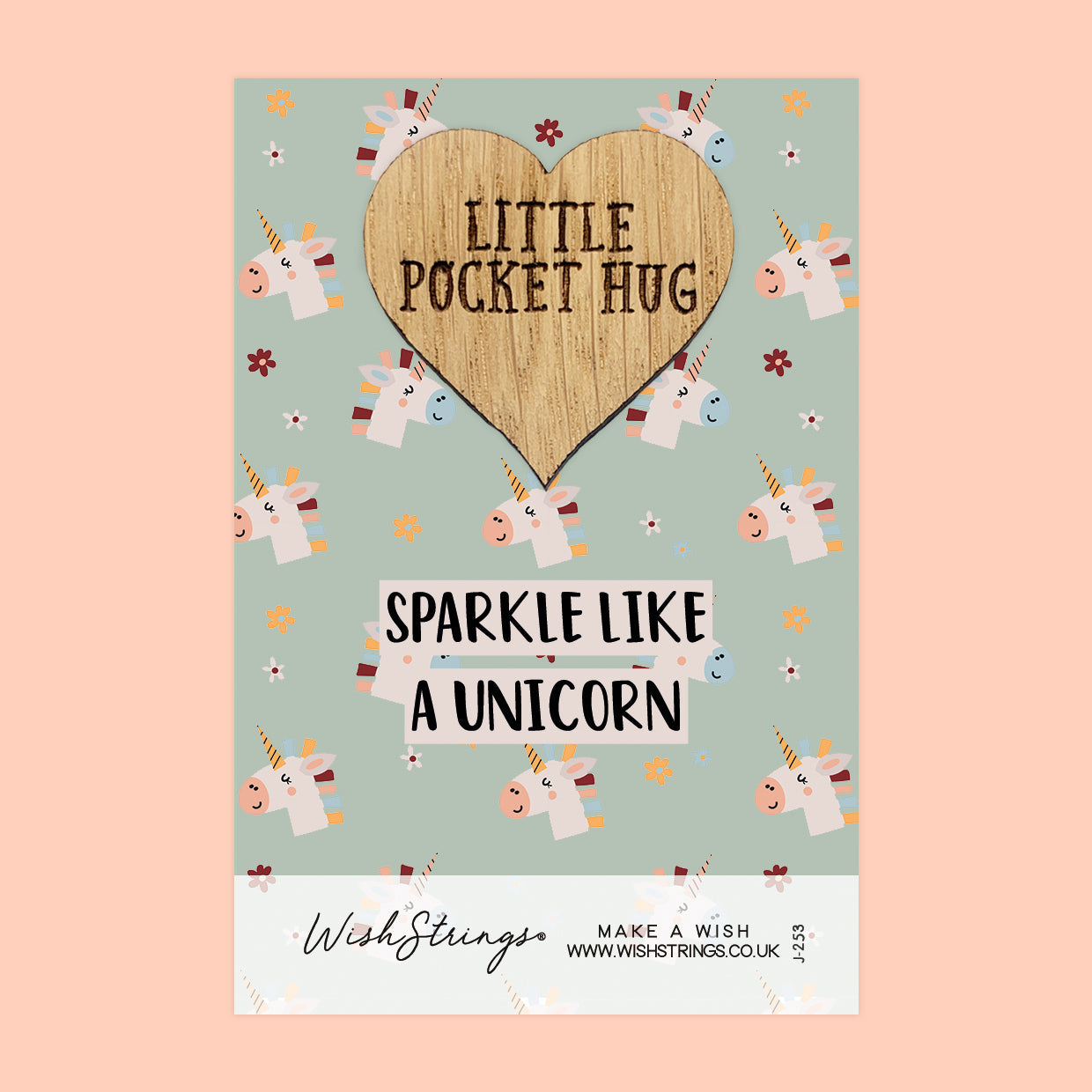 Pocket Hug - Sparkle Like a Unicorn | Uplifting Positivity Gift | Keepsake Token for Sending Hugs & Spreading Joy and Confidence