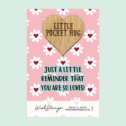 Pocket Hug - Just a Little Reminder That You Are So Loved | Thoughtful Gift for Sending Hugs | Keepsake Token for Saying I Love You & Thinking of You