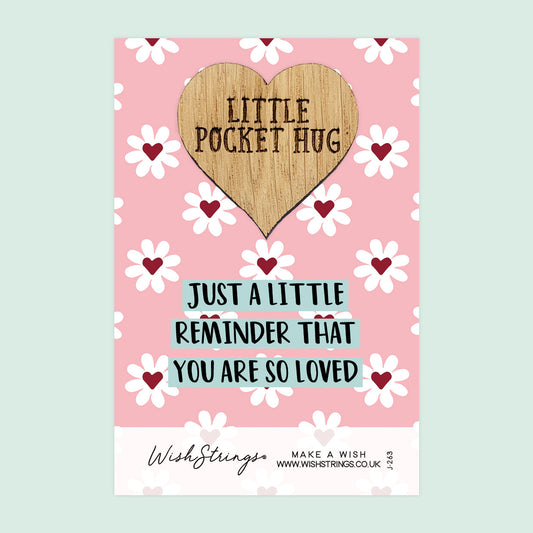 Pocket Hug - Just a Little Reminder That You Are So Loved | Thoughtful Gift for Sending Hugs | Keepsake Token for Saying I Love You & Thinking of You