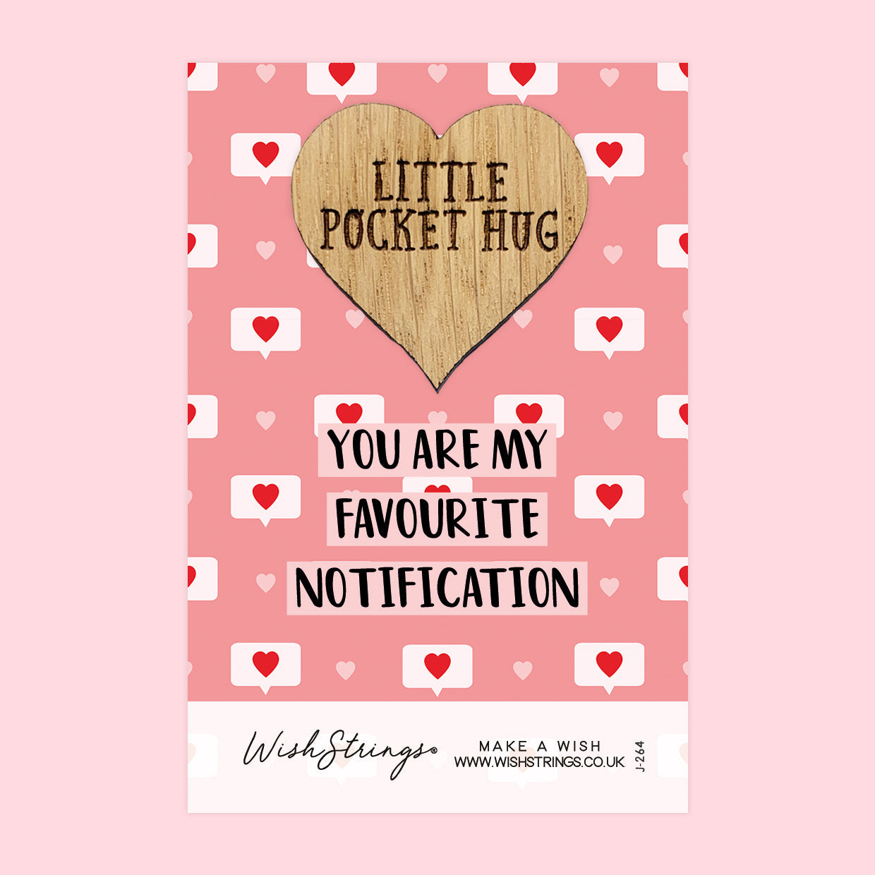 Pocket Hug - You Are My Favourite Notification | Cute Couples Gift | Keepsake Token for Sending Hugs & Showing Love