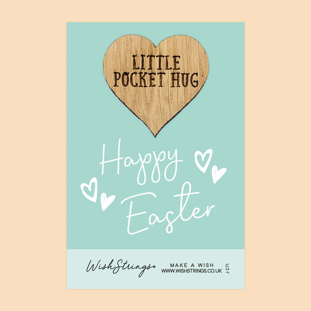 Pocket Hug - Wishing You a Happy Easter | Thoughtful Springtime Gift | Keepsake Token for Sending Hugs & Easter Blessings