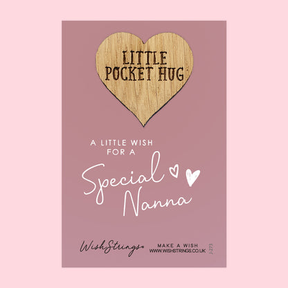 Pocket Hug - Special Nanna | Thoughtful Gift with Love from Grandchildren | Keepsake Token for Sending Hugs & Appreciation to a Cherished Nanna