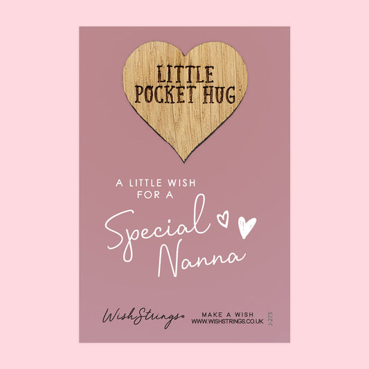 Pocket Hug - Special Nanna | Thoughtful Gift with Love from Grandchildren | Keepsake Token for Sending Hugs & Appreciation to a Cherished Nanna