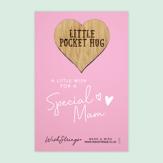 Pocket Hug - Special Mam | Thoughtful Gift from Kids with Love | Keepsake Token for Sending Hugs & Appreciation to a Cherished Mam