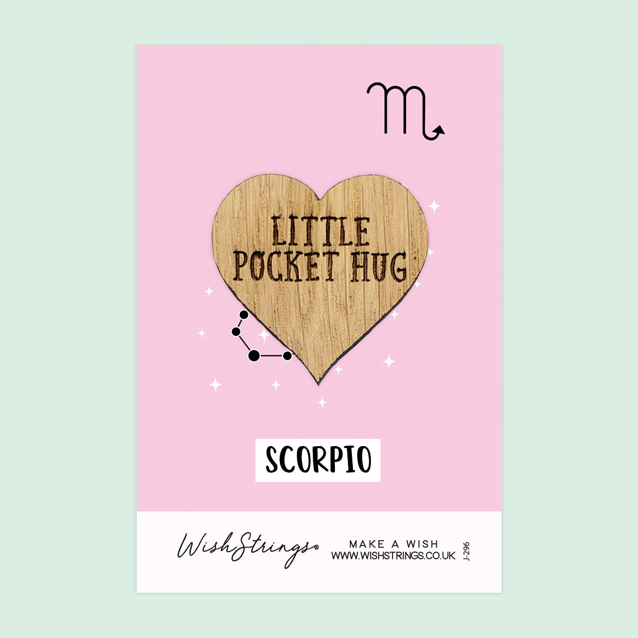 Pocket Hug - Scorpio Star Sign | Zodiac & Horoscope Birthday Gift | Keepsake Token for Sending Hugs & Astrology Lovers