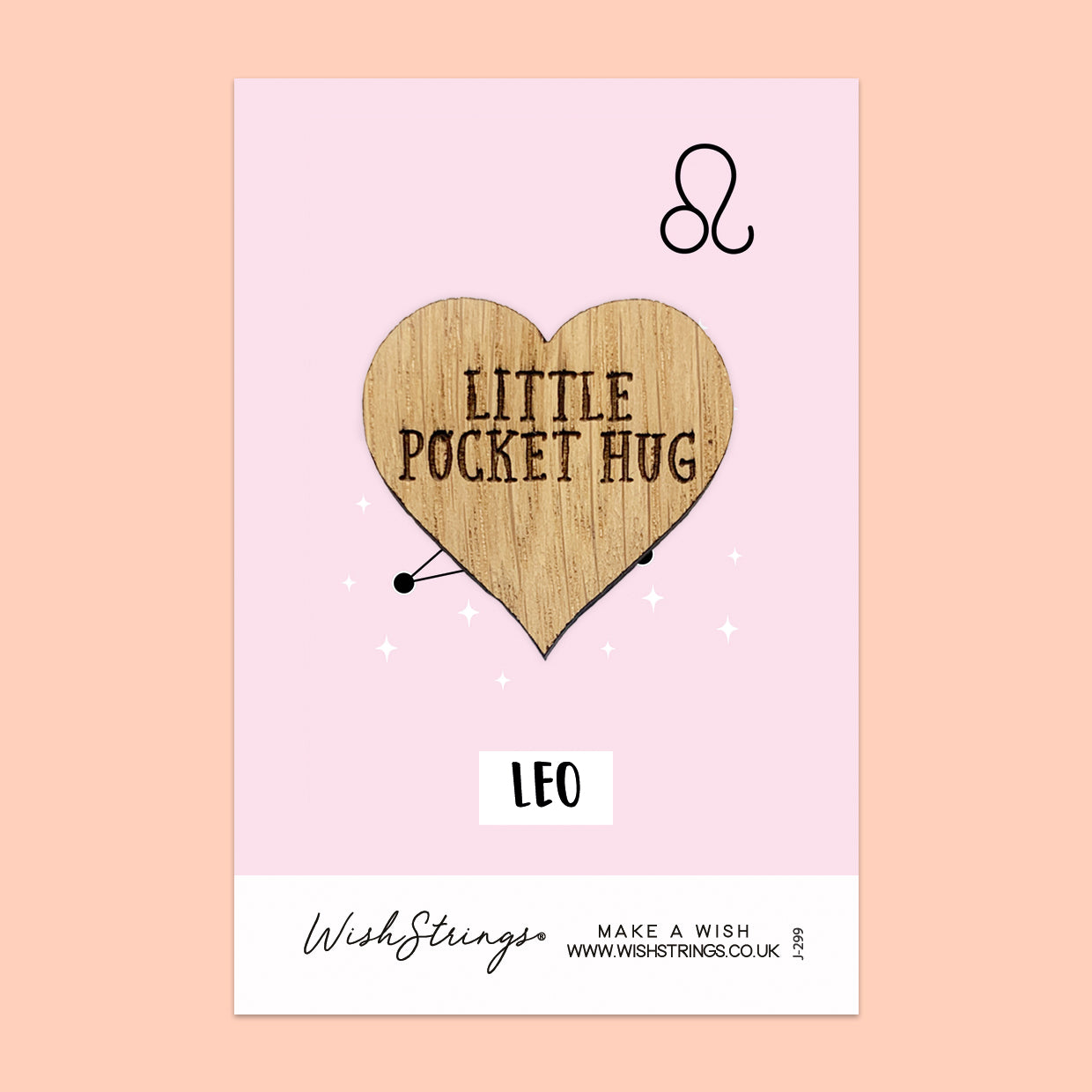 Pocket Hug - Leo Star Sign | Zodiac & Horoscope Birthday Gift | Keepsake Token for Sending Hugs & Astrology Lovers