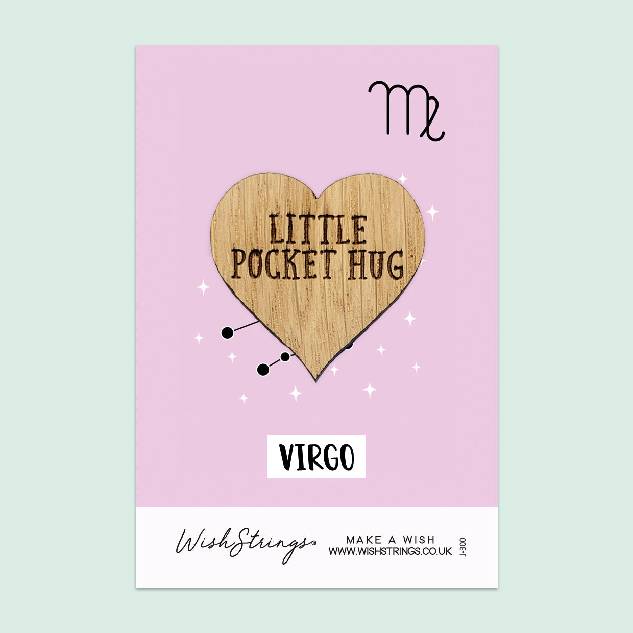 Pocket Hug - Virgo Star Sign | Zodiac & Horoscope Birthday Gift | Keepsake Token for Sending Hugs & Celebrating a Virgo Birthday