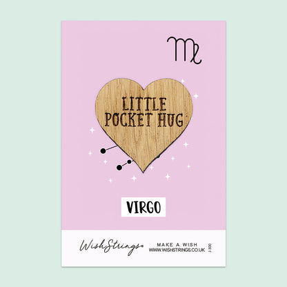 Pocket Hug - Virgo Star Sign | Zodiac & Horoscope Birthday Gift | Keepsake Token for Sending Hugs & Celebrating a Virgo Birthday