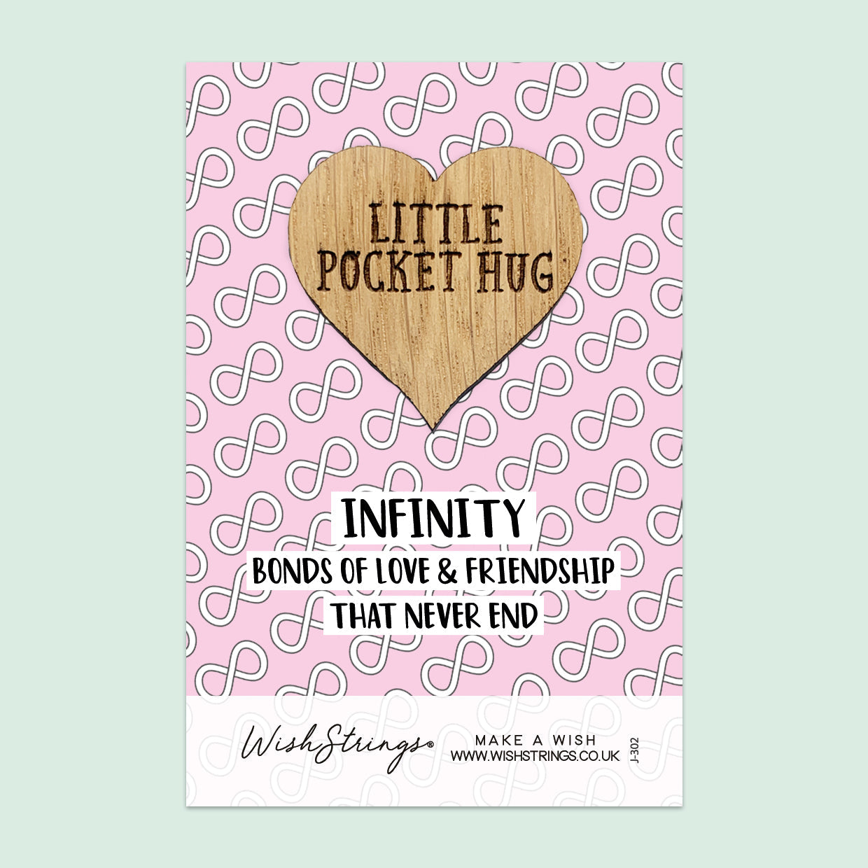 Pocket Hug - Infinity, Bonds of Love & Friendship That Never Ends | Thoughtful Friendship Gift | Keepsake Token for Sending Hugs & Cherishing Special Bonds