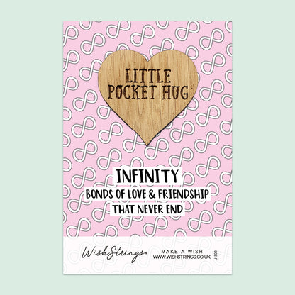 Pocket Hug - Infinity, Bonds of Love & Friendship That Never Ends | Thoughtful Friendship Gift | Keepsake Token for Sending Hugs & Cherishing Special Bonds