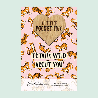 Pocket Hug - Wild About You | Cute Couples Gift | Keepsake Token for Sending Hugs & Expressing Love in a Fun and Meaningful Way