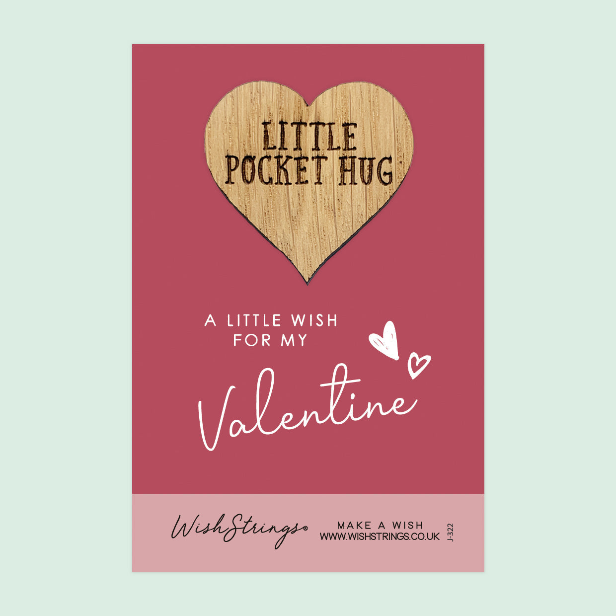 Pocket Hug - For My Valentine | Thoughtful Valentine’s Day Gift | Keepsake Token for Sending Hugs & Celebrating Love on Valentine’s Day