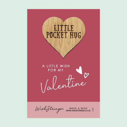 Pocket Hug - For My Valentine | Thoughtful Valentine’s Day Gift | Keepsake Token for Sending Hugs & Celebrating Love on Valentine’s Day