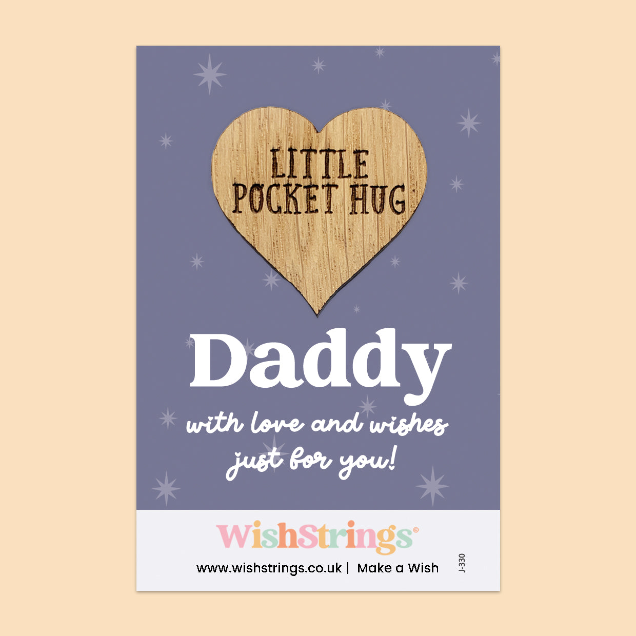 Pocket Hug - Daddy | Thoughtful Gift from Kids with Love | Keepsake Token for Sending Hugs & Appreciation to Daddy