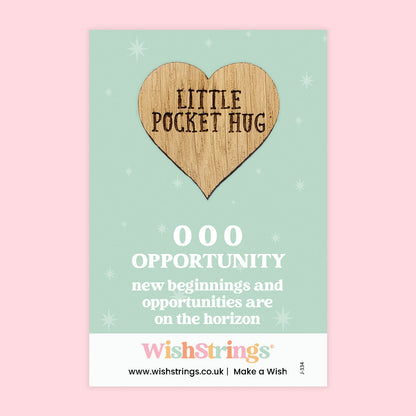 Pocket Hug - Angel Numbers 000 | Keepsake Token for Opportunity & New Beginnings
