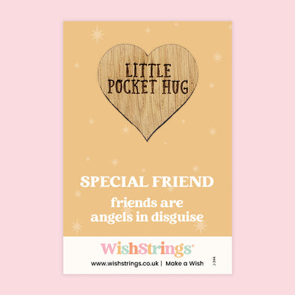 Pocket Hug - Special Friend | Thoughtful Friendship Gift | Keepsake Token for Friends Who Are Angels in Disguise