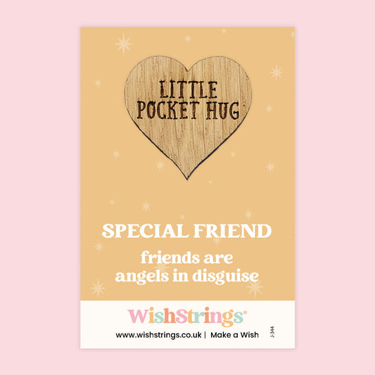 Pocket Hug - Special Friend | Thoughtful Friendship Gift | Keepsake Token for Friends Who Are Angels in Disguise