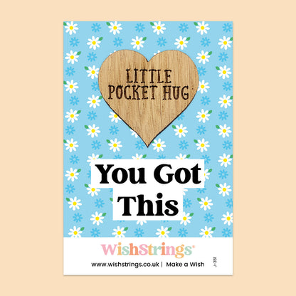 Pocket Hug - You Got This | Encouragement & Positivity Gift | Keepsake Token for Sending Hugs, Thinking of You & a Thoughtful Pick-Me-Up