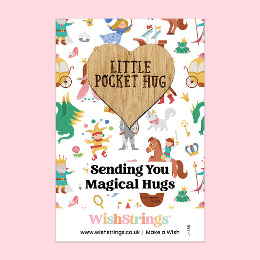 Pocket Hug - Sending You a Magical Hug, Fairy Tale Theme Design | Enchanting Gift for Positivity & Support | Keepsake Token for Sending Hugs, Love & a Magical Pick-Me-Up