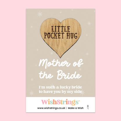 Pocket Hug – Mother of the Bride | Thoughtful Wedding Gift for Mum | Keepsake Token of Love & Gratitude for the Wedding Day
