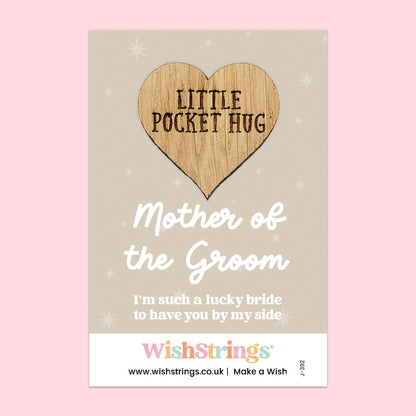 Pocket Hug – Mother of the Groom | Thoughtful Wedding Gift from Bride or Son | Keepsake Token of Gratitude & Love on the Big Day